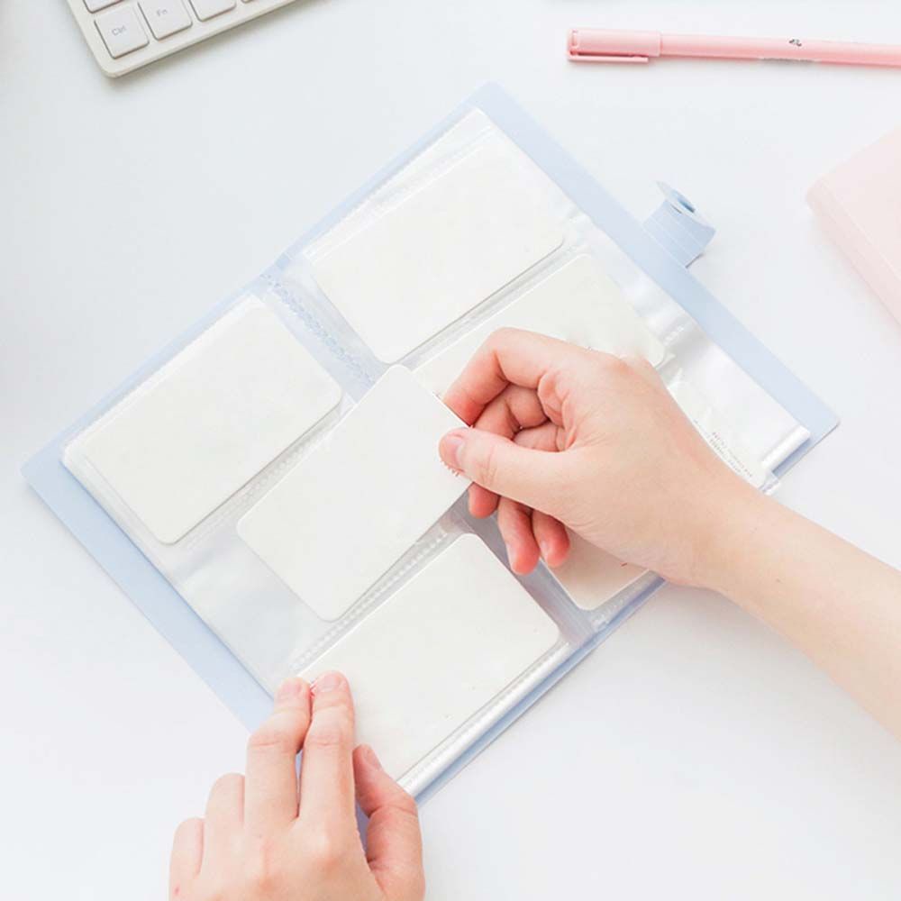 Ví đựng thẻ ngân hàng/thẻ ngân hàng 240 ngăn hình quyển sách dễ thương nhiều màu sắc