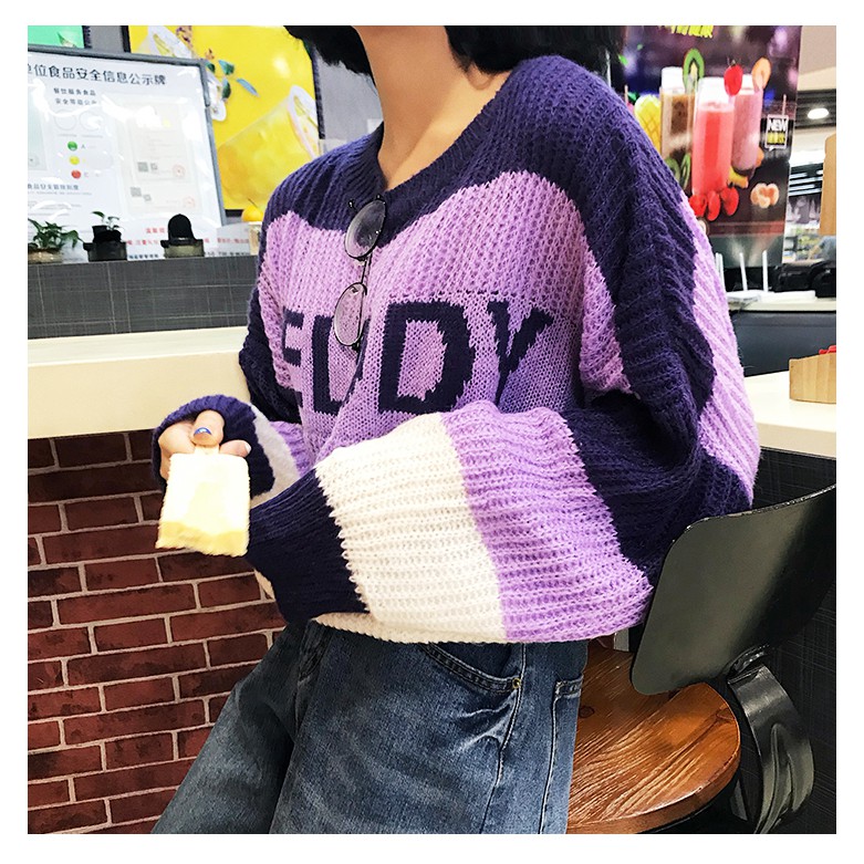 Order áo len ulzzang chữ MELODY phối màu siêu xinh
