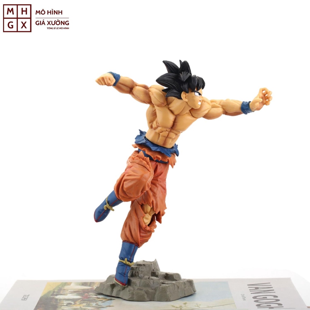 Mô hình Dragon Ball Songoku trạng thái chiến đấu hàng siêu đẹp cao 21cm , figure mô hình 7 viên ngọc rồng