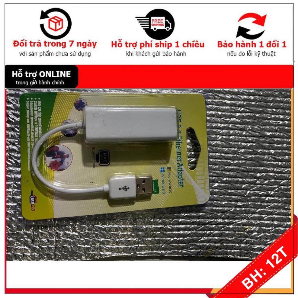 [BH12TH] 💖 Cáp chuyển USB sang cổng mạng LAN (Enthernet RJ45) ( loại tốt)