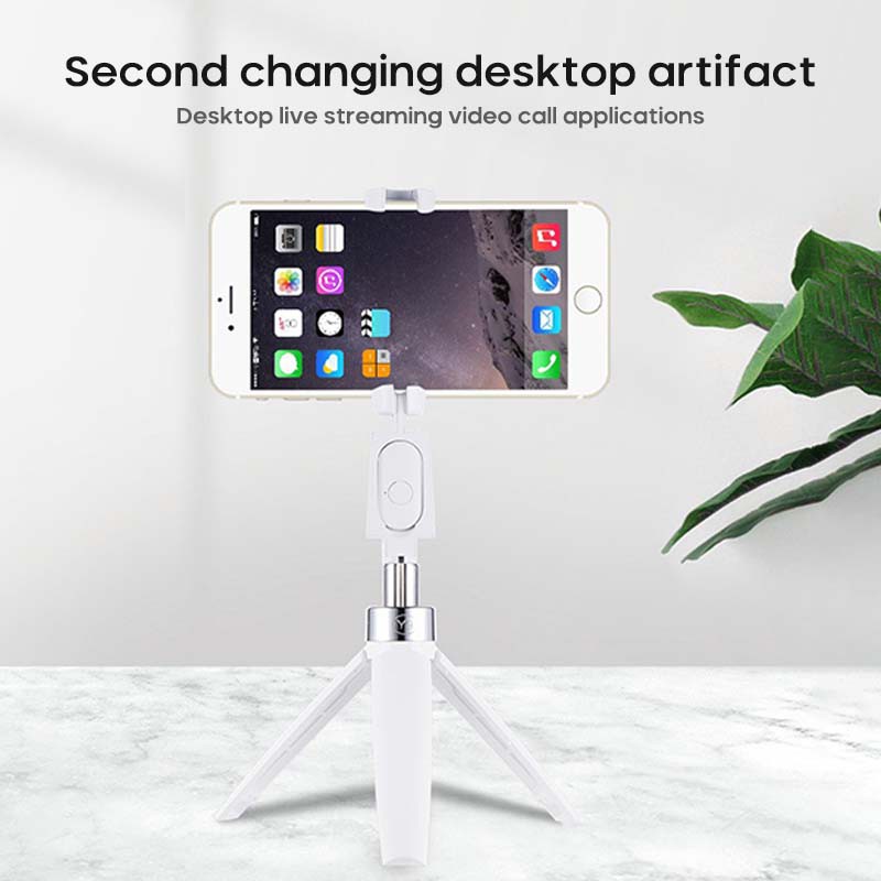 ⋐⋐ 3 In 1 Selfie Stick With Tripod Wireless Bluetooth Mobile Phone Holder For iPhone Huawei Samsung 【nuuo】