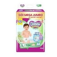 Tã quần bobby siêu thoáng bịch mega jumbo M120/L108/XL96/XXL88 miếng