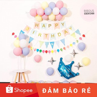 Set trang trí sinh nhật bé -bóng bay sinh nhật giá rẻ- sinh nhật bé trai, bé gái -set trang trí sinh nhật dễ làm, giá sỉ