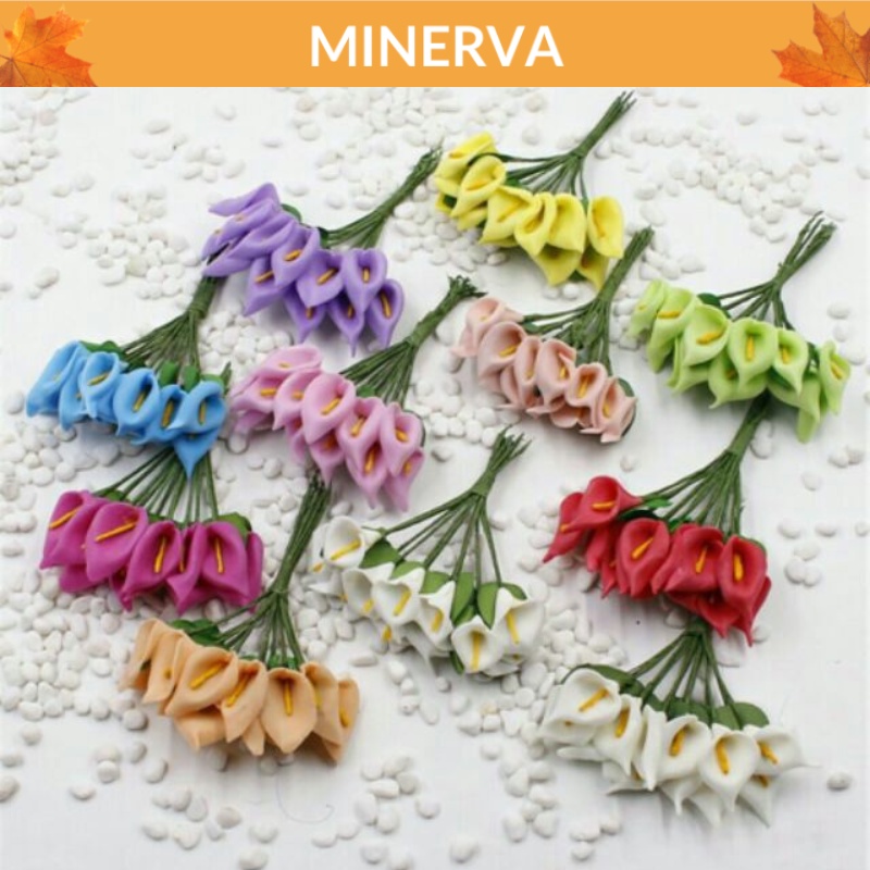 Set 10 hoa thuỷ vu hoa loa kèn lily trang trí , làm đồ thủ công , thiệp handmade, hộp quà tặng