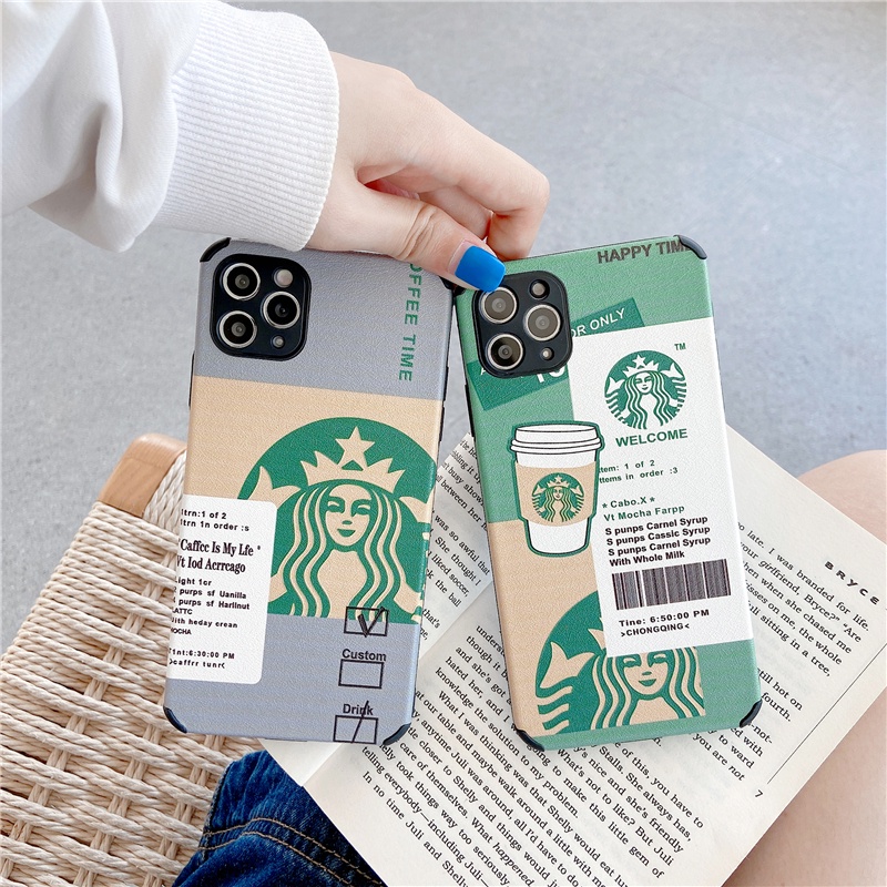 Ốp Điện Thoại Mềm Chống Sốc In Logo Starbucks Cho Iphone 7 8 SE 2020 7P 8P X XS XR XsMax 11 12 13 Pro 11 12 13 Pro Max