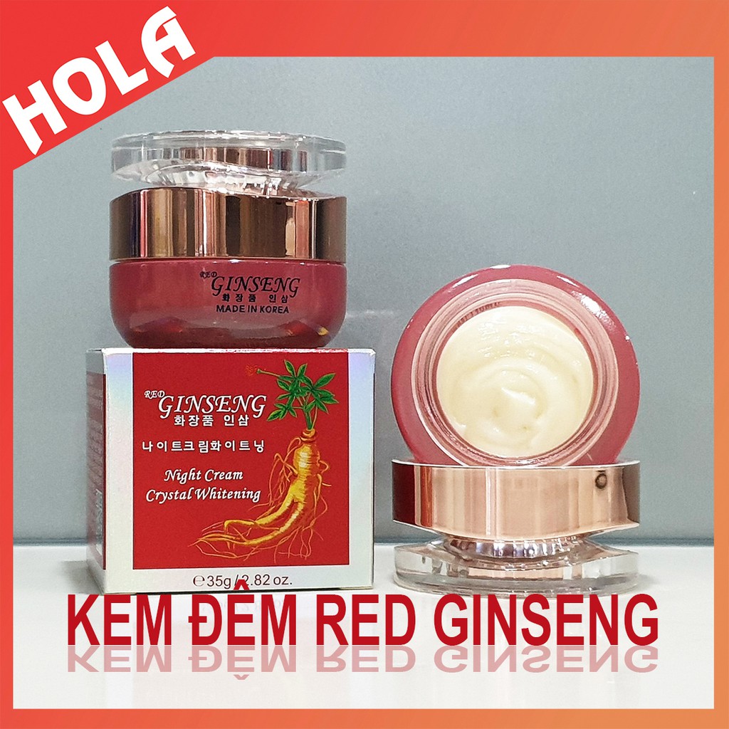 [CHÍNH HÃNG] Kem đêm Red Ginseng Hồng Sâm, giúp làm sạch nám tàn nhang và dưỡng trắng da, kem sâm, mỹ phẩm Ginseng.