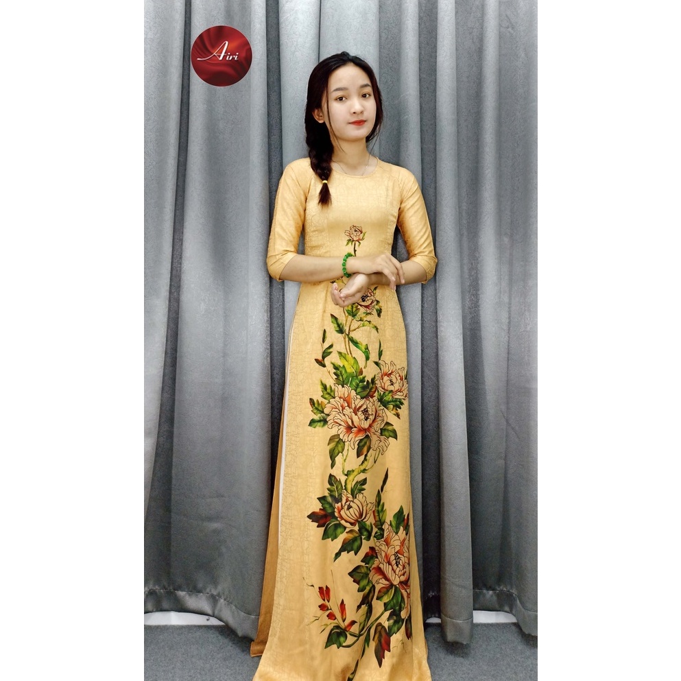 Áo dài cao cấp lụa Đông Hưng - Áo Dài Airi