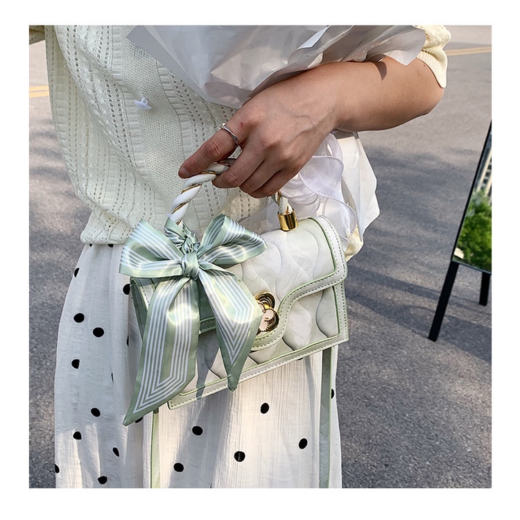 Túi đeo chéo JASMIN NOIR có khóa in họa tiết hoa thời trang cho nữ