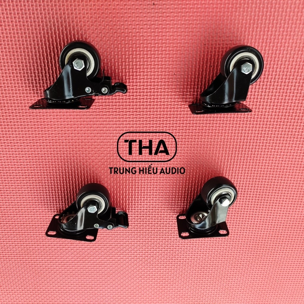 Bánh Xe Đẩy Loa Hàng Nhập 50mm, Bánh Xe Loa Kéo Cao Su Loại Tốt  - Trung Hiếu Audio