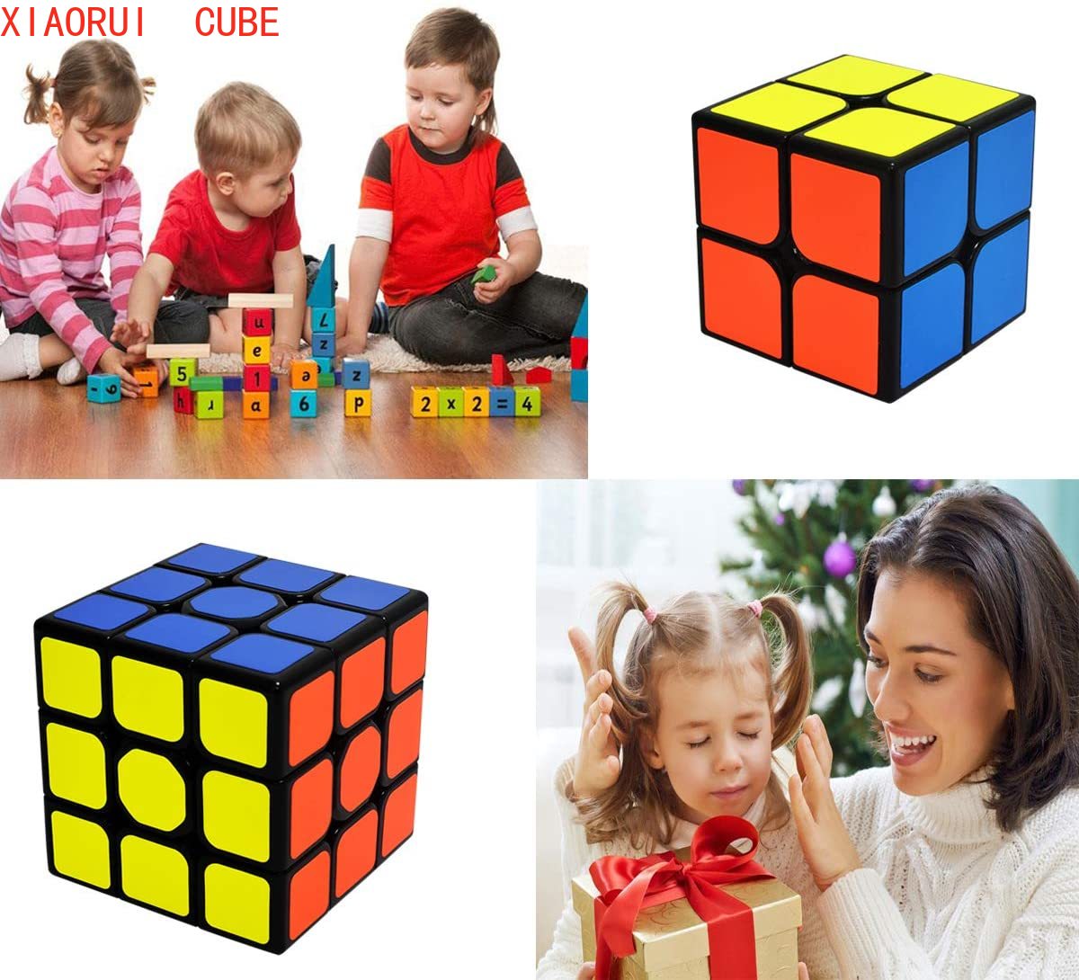 Set 2 Đồ Chơi Khối Lập Phương 3d Kích Thích Trí Não Cho Bé Và Người Lớn