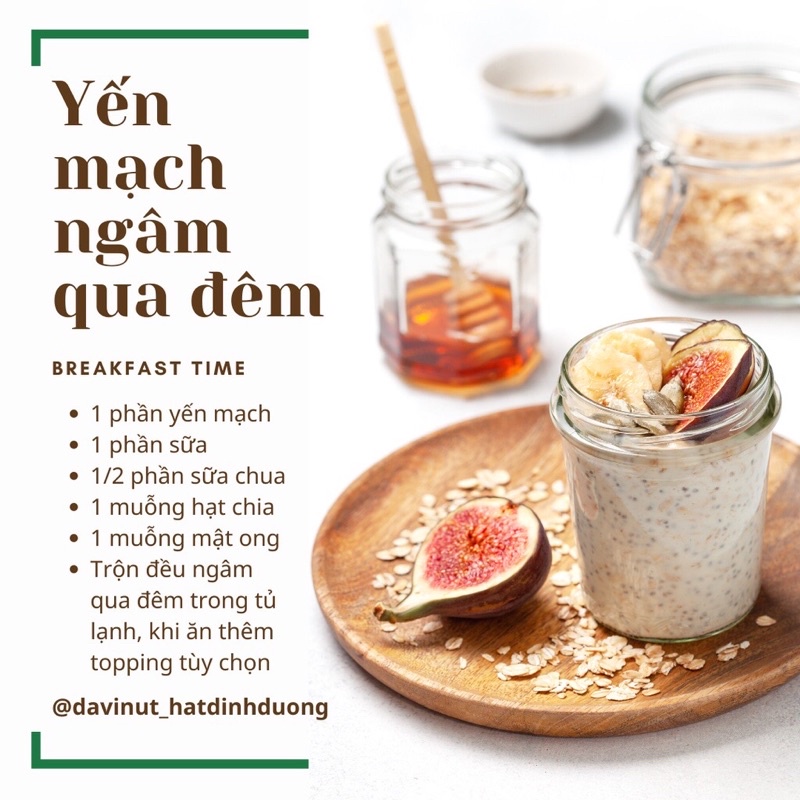 Yến mạch cán dẹt túi 1kg thích hợp cho ăn kiêng , eatclean, thực dưỡng , làm granola