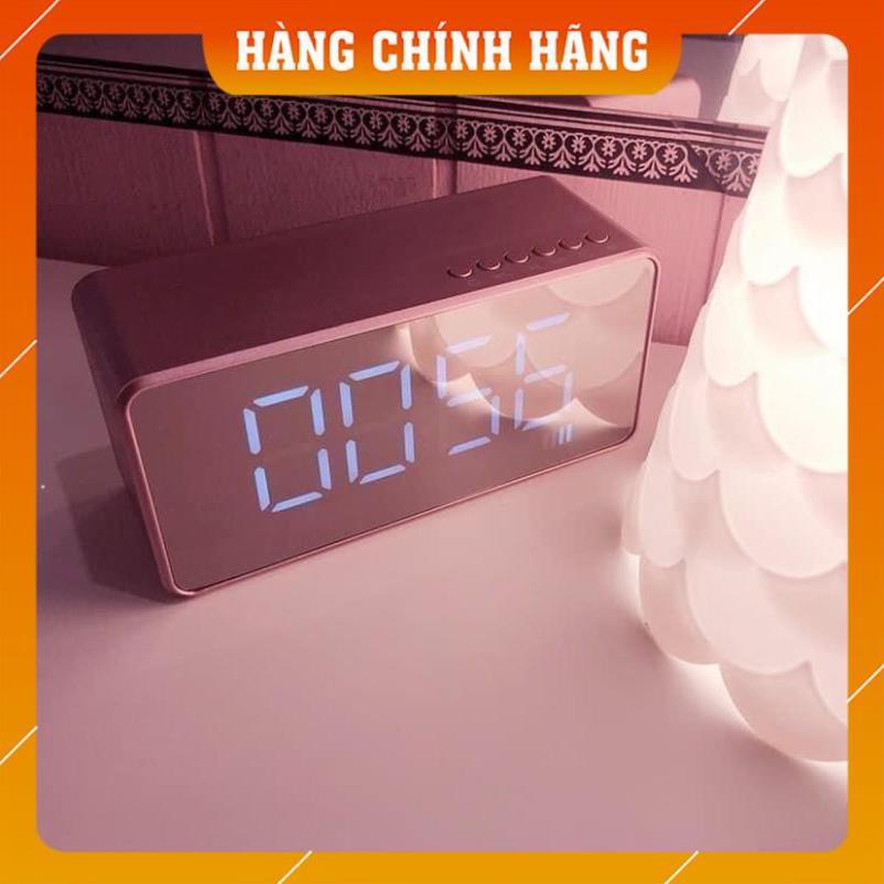 [NGHE SIÊU HAY- HÀNG CHÍNH HÃNG] LOA BLUETOOTH ÂM BASS CỰC ĐỈNH KÈM ĐỒNG HỒ MẶT KÍNH ĐÈN LED HIỂN THỊ GIỜ - SANG CHẢNH