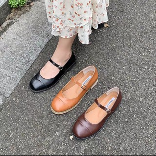 Giày búp bê khóa tròn