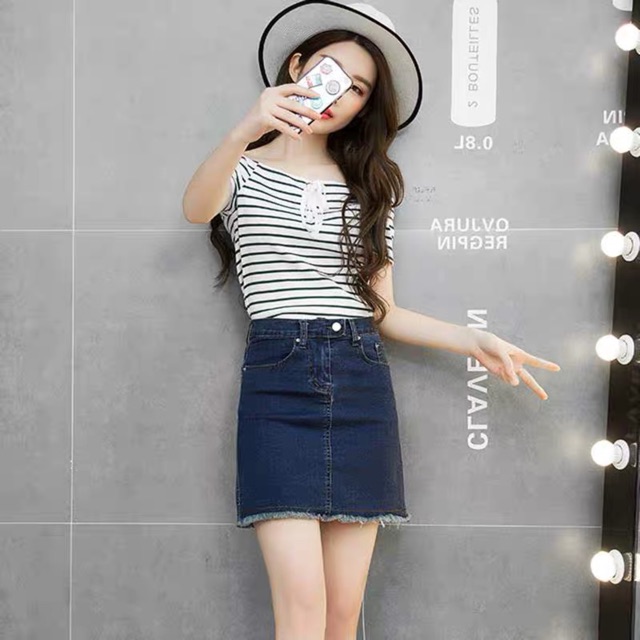 QUẦN VÁY jean BigSize Co dãn mạnh, lưng cao rách lai kiểu | BigBuy360 - bigbuy360.vn