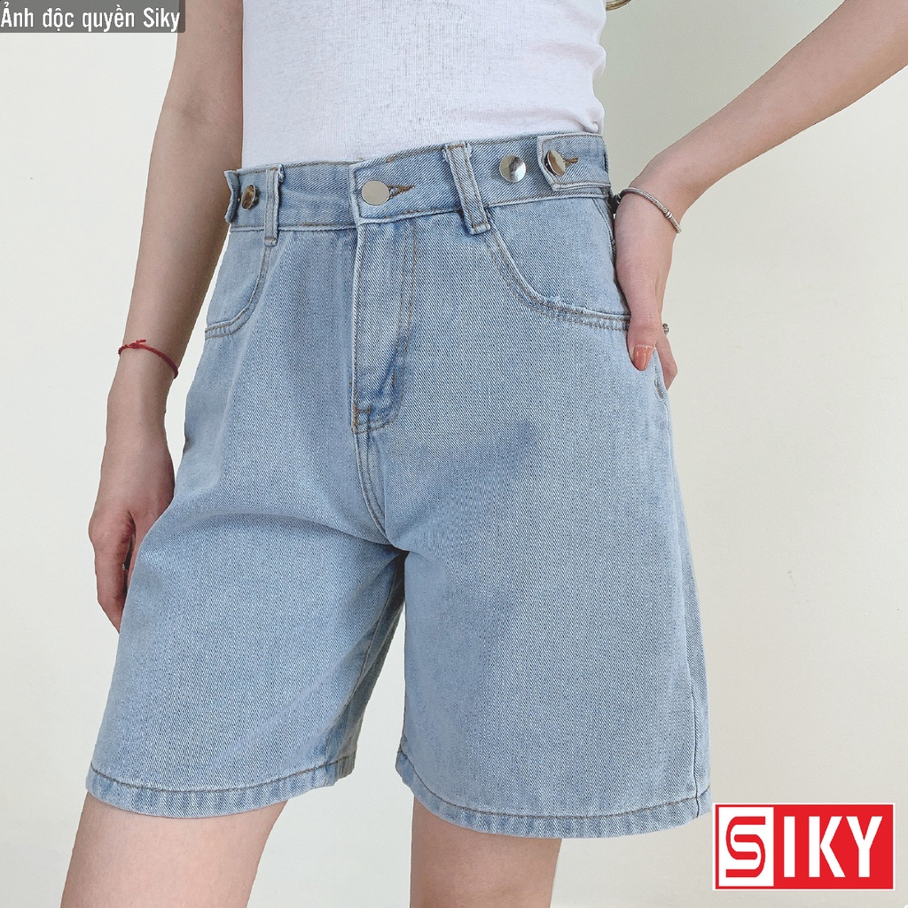 Quần Short Jean Nữ Cao Cấp (2 Nút Cài Bên)- SJ02 | BigBuy360 - bigbuy360.vn