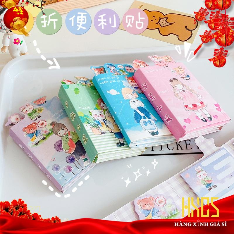 Giấy note cuốn dễ thương nhiều hình 6 loại trong 1 cuốn