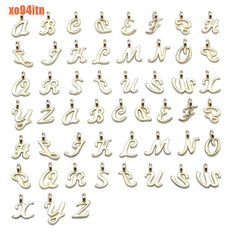 Bộ 26 Mặt Dây Chuyền Hình Chữ Cái Từ A-Z