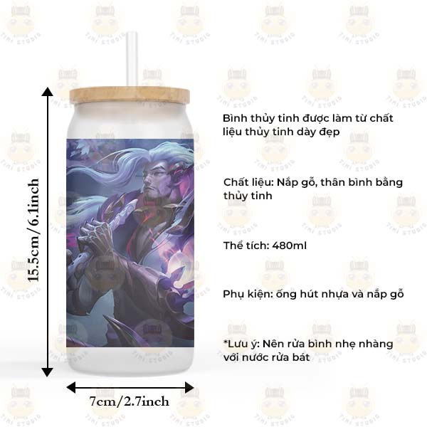 Bình Thủy Tinh Hình Liên Minh Huyền Thoại - Tỉ Mỉ Studio - Mã 1608FG01