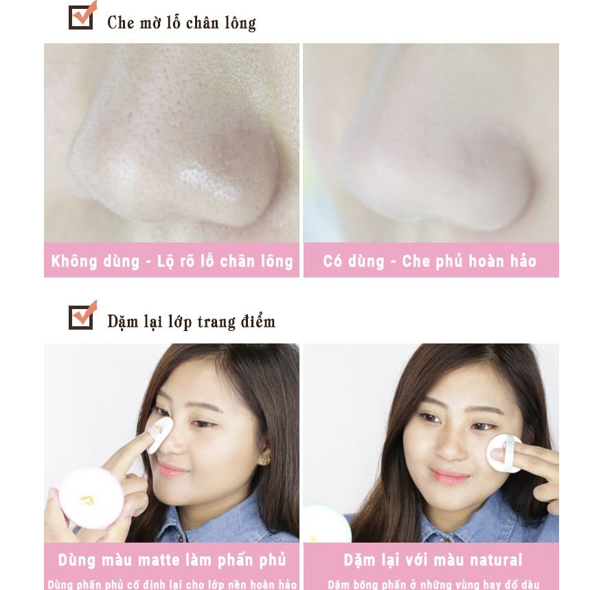 Phấn hút dầu MKUP cute 5.5g