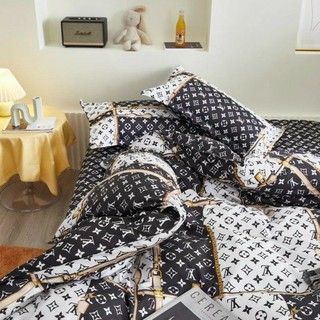Bộ Chăn Ga Gối Cotton Poly L.V Mới