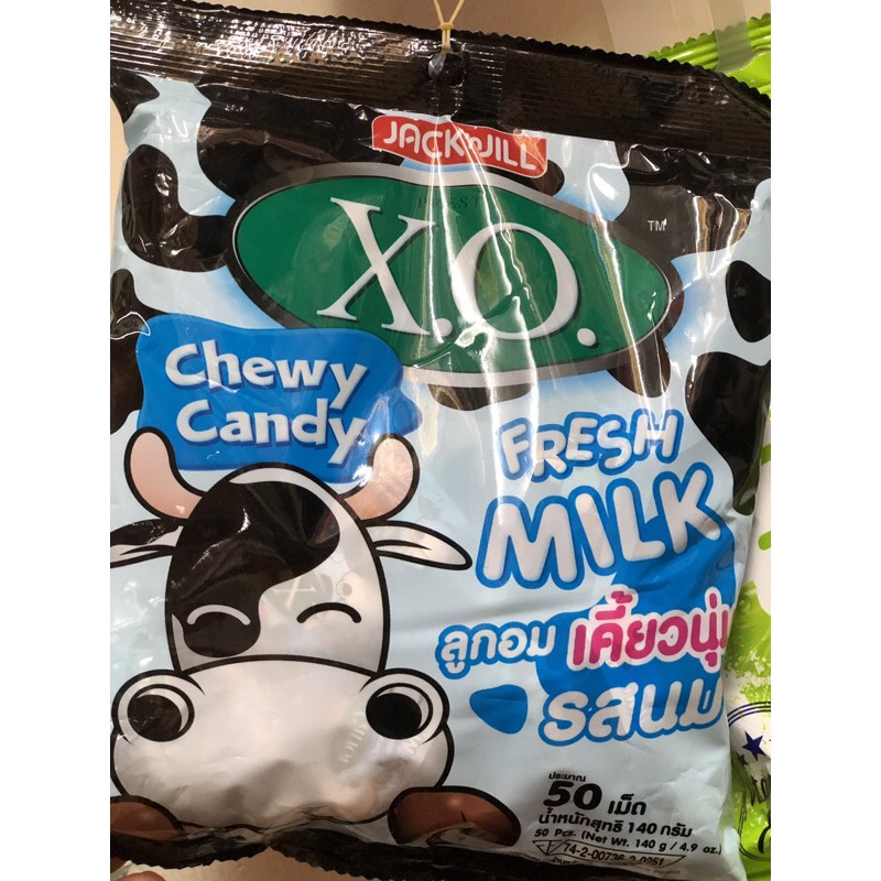 Kẹo sửa bò  -dâu  XO thái lan gói 50vien