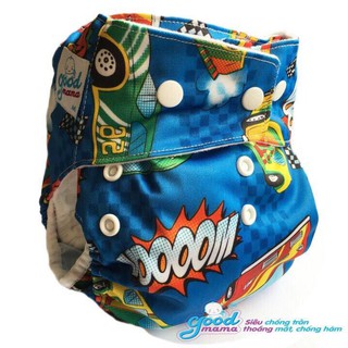 Bỉm vải Goodmama siêu chống tràn size M ban ngày cho bé 3 đến 13 kg