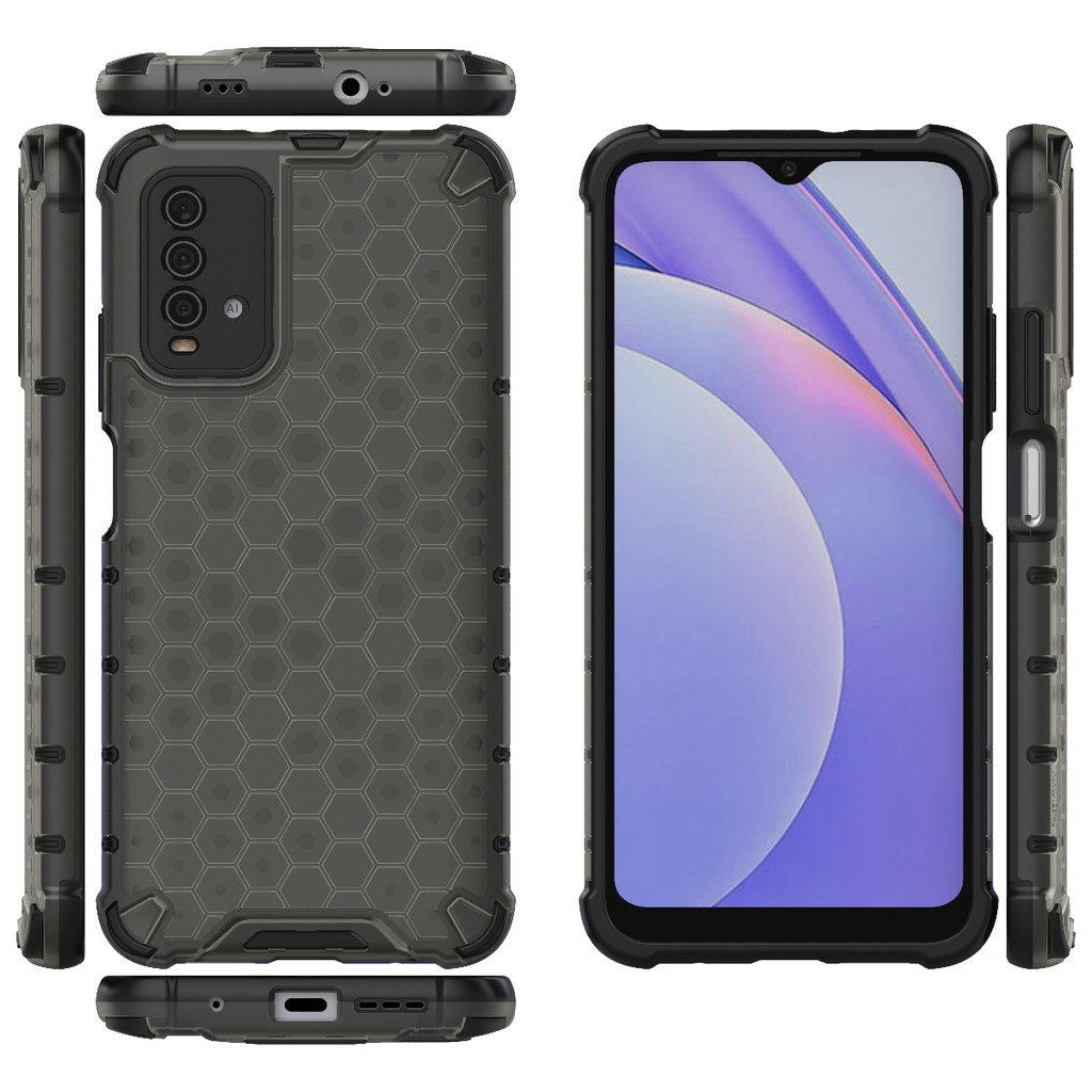Ốp lưng Redmi 9T / Note 9 4G / Redmi 10 chống sốc vân tổ Ong cao cấp siêu bền