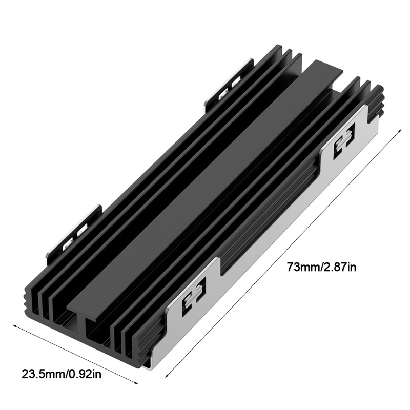 Miếng Đệm Tản Nhiệt Bằng Nhôm Dày 10mm Dành Cho PCI-E NVME M2 SSD He