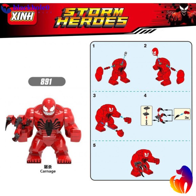 Đồ chơi mô hình size lớn siêu anh hùng cuộc tàn sát bạo loạn chống Venom Marvel Avengers