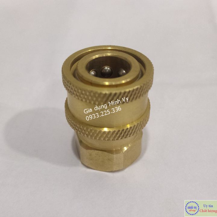Đầu cái nối nhanh 1/4in ren trong 14mm- nối béc súng xịt của máy rửa xe áp lực cao - phụ kiện máy rửa xe - KBI14cai