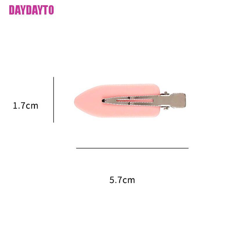 Set 4 Kẹp Tóc Kim Loại Không Đường May Dễ Thương Cho Nữ