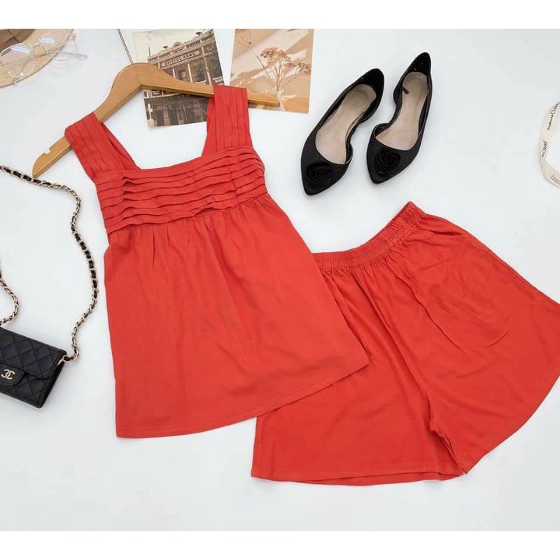 BỘ LANH/TOLE VNXK F21 - BỘ ĐÙI XẾP LY VAI NGỰC