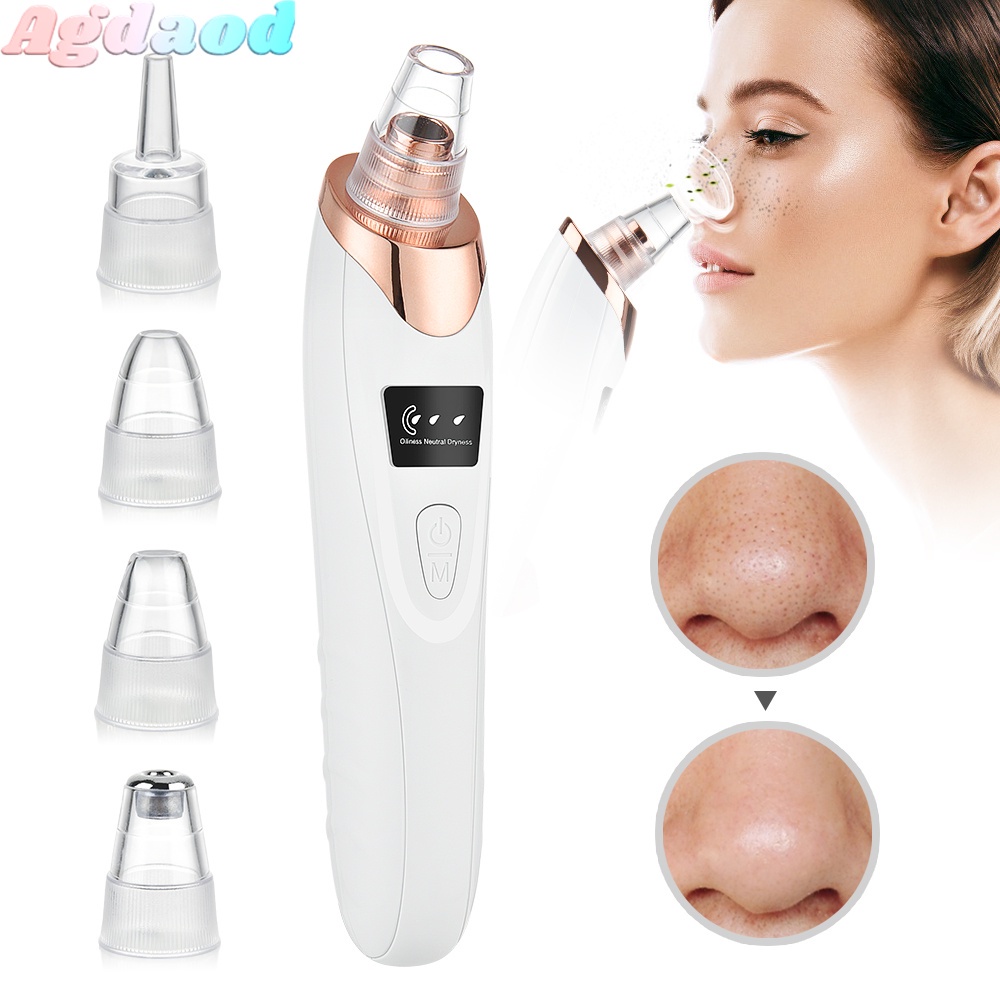 Set 5 Đầu Hút Mụn Đầu Đen Agdoad Làm Sạch Lỗ Chân Lông