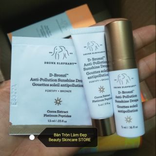 (1.5ml/5ml/8ml) dưỡng chống lão hóa Drunk Elephant D- Bronzi Anti- Pollution Sunshine Drops