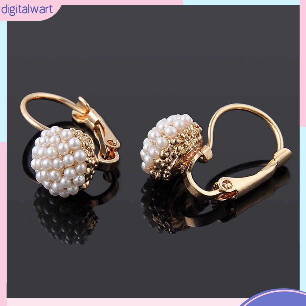 Đôi khuyên tai nữ đính hạt ngọc trai nhân tạo sang trọng cá tính dành cho nữ