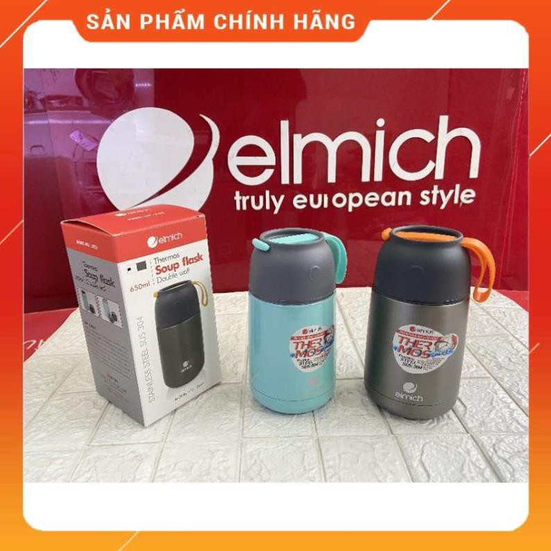 Bình ủ cháo elmich giữ nhiệt đựng thức ăn, cháo Elmich 650ml- 2355