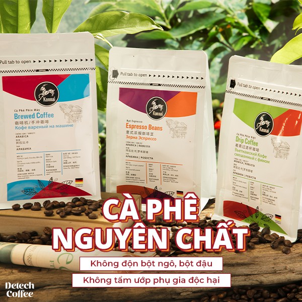 Cà phê rang xay Drip Coffee ( 500g) pha phin, pha máy 100% Robusta Konnai Coffee | BigBuy360 - bigbuy360.vn