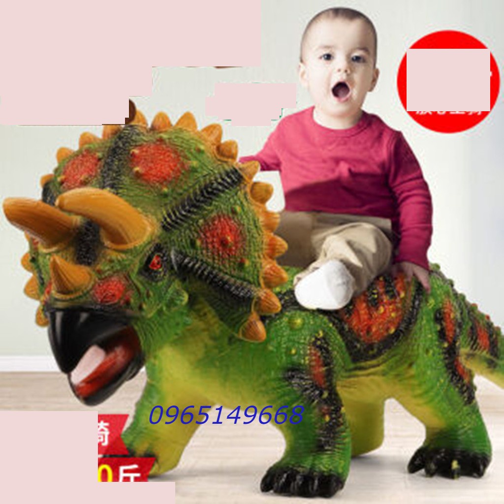 Đồ Chơi Khủng Long 3 Sừng Size To phát ra âm thanh, nhiều mẫu Quà tặng cho Bé