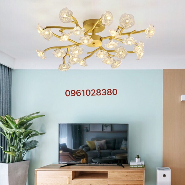 Đèn chùm hoa mai hàng đẹp 18-36 bóng