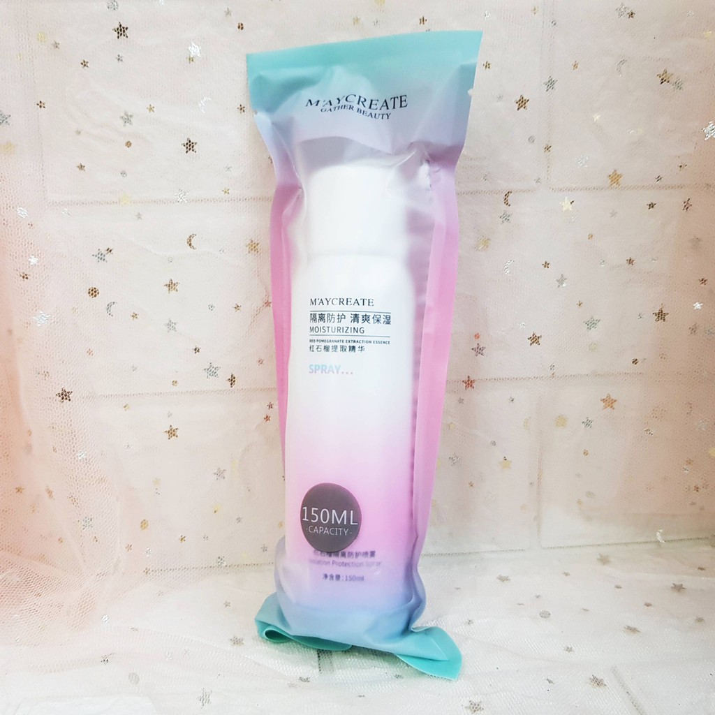 Kem chống nắng xịt body trắng da chính hãng Maycreate, Chai xịt chống nắng trắng da hàng nội địa Trung 150ml