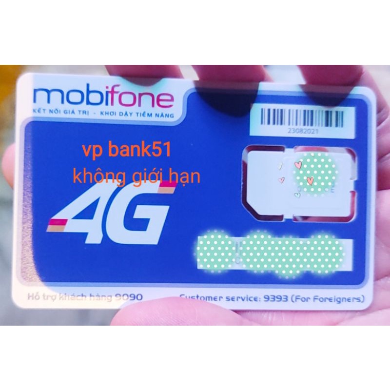 sim vp bank 51 max băng thông miễn phí truy cập 6 tháng và 12 tháng miễn phí không giới hạn tại việt nam.siêu rẻ