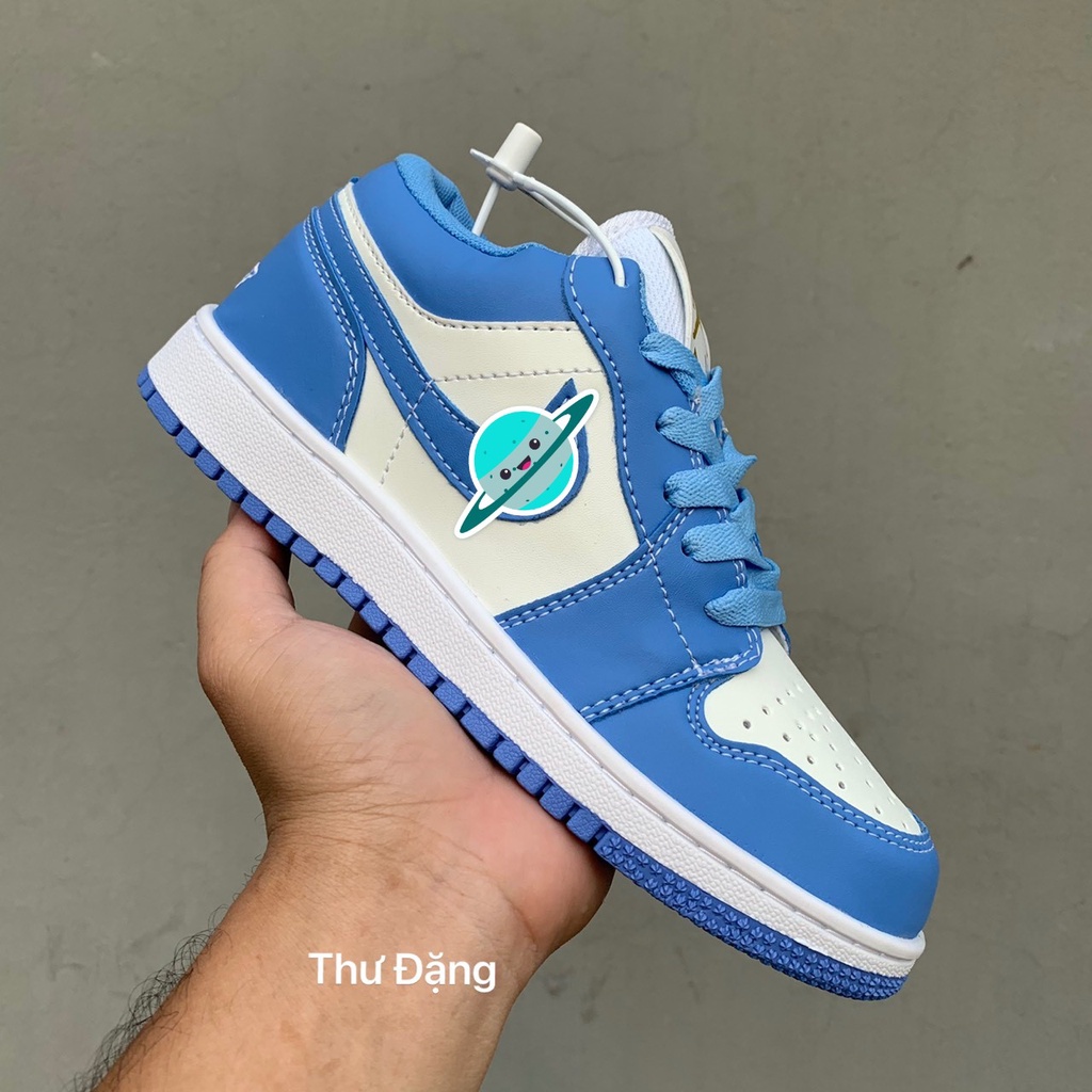Giày thể thao JORDAN 1 Xanh Dương cổ thấp nam nữ Giầy sneaker JODAN bản đẹp