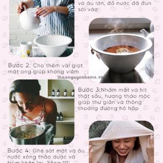 Thảo dược xông mặt