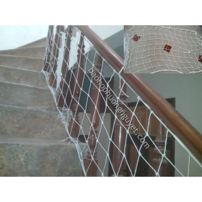 Lưới an toàn cầu thang, hành lang cho trẻ nhỏ 80cm x 10m