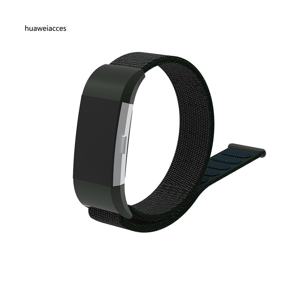 Dây đeo sợi nylon thay thế cho đồng hồ thông minh Fitbit Charge 2