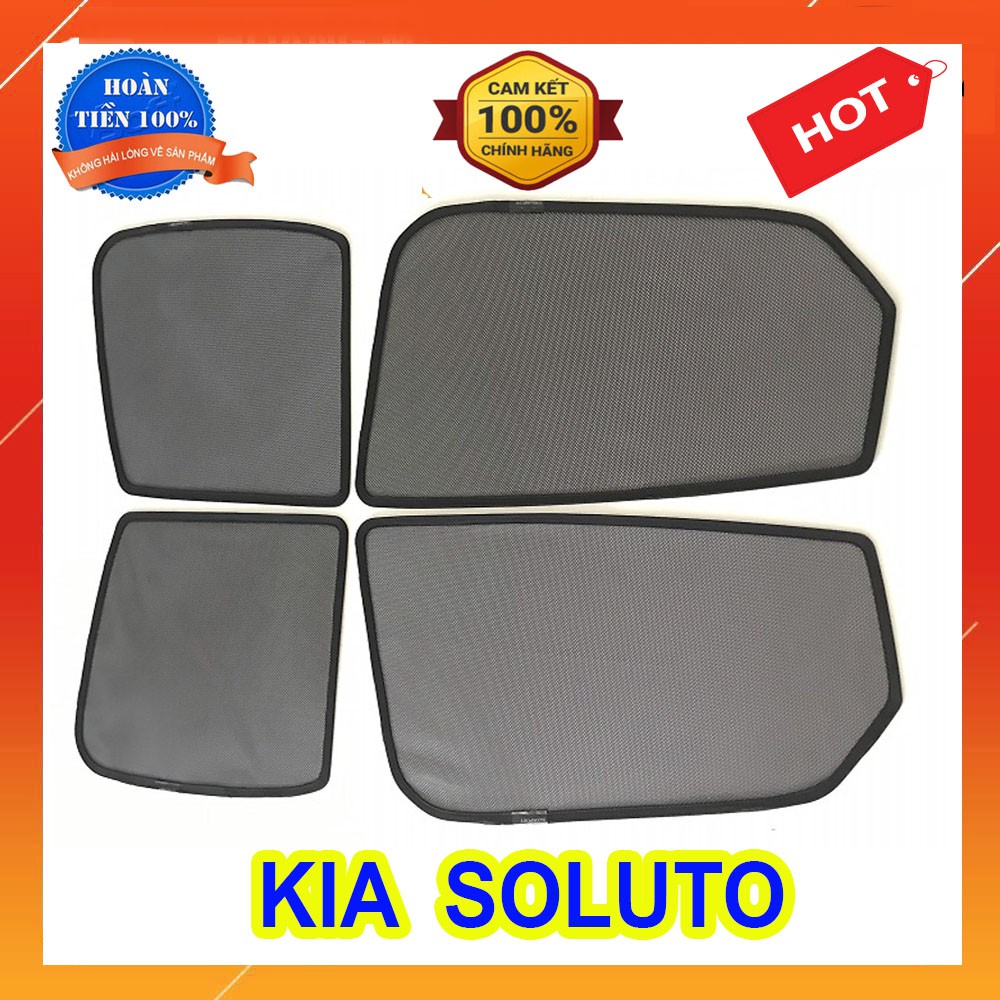 Che Nắng Nam Châm Xe Kia Soluto 2018 2019 2020 Bộ 4 Tấm Có Sẵn Nam Châm Hút Mạnh