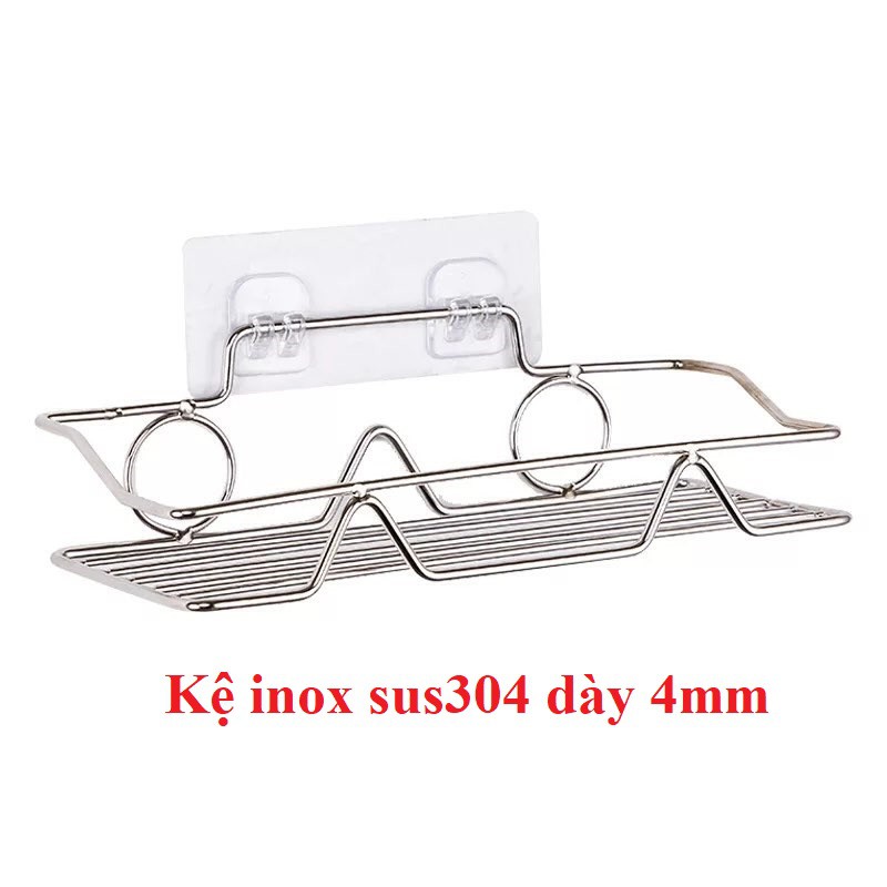 Kệ inox nhà tắm - Kệ mỹ phẩm - Kệ gia vị - Kệ dán tường đa năng