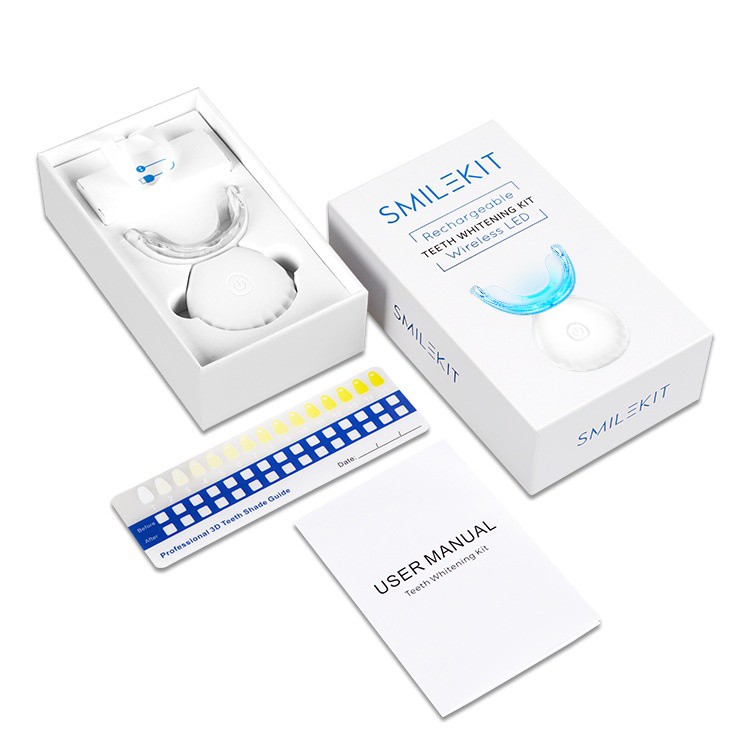 Smile KIT - Bộ tẩy trắng răng tại nhà, sạc từ tính, chống nước IPX7, răng trắng sau 7 ngày, tốc độ nhanh X2