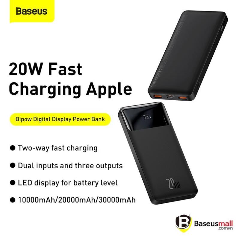 Baseus -BaseusMall VN Baseus Bipow Digital Display Power Bank - 20W