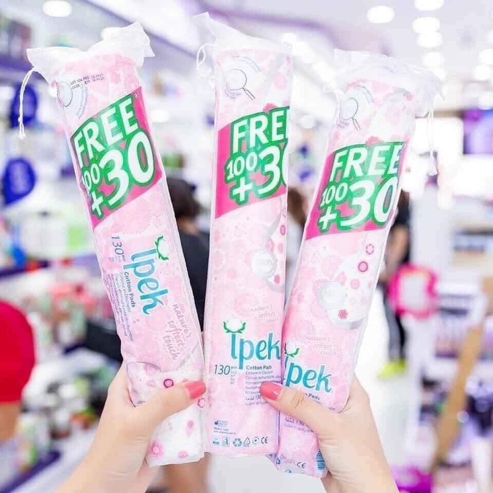 Bông tẩy trang ‪IPEK 80 miếng 130 miếng 150 miếng
